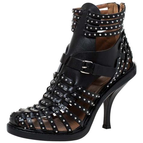 givenchy black gladiator sandals|Givenchy Leather Gladiator Sandals .